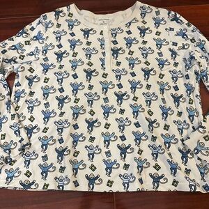 Roller rabbit pajama top